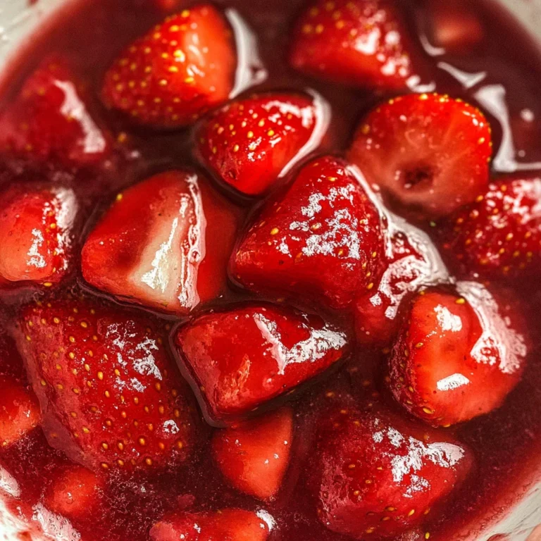 Easy homemade strawberry sauce