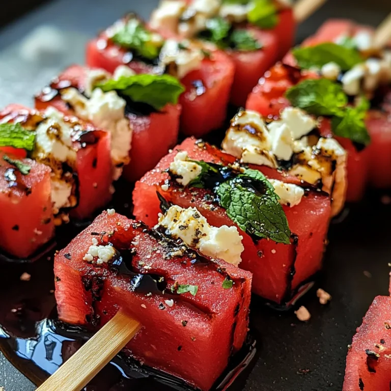 Feta Watermelon Skewers