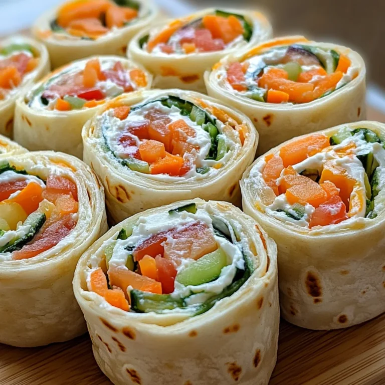 Fresh Vegetable Tortilla Roll Ups