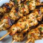 Garlic Parmesan Chicken Skewers