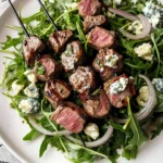 Grilled Lamb Salad with Baby Arugula and Creamy Lemon Vinaigrette
