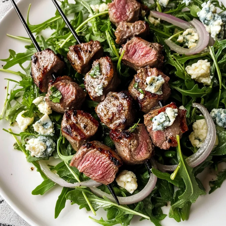Grilled Lamb Salad with Baby Arugula and Creamy Lemon Vinaigrette
