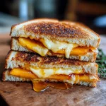 Honey Peach & White Cheddar Grilled Cheese