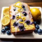 Lemon Blueberry Bread with Glaze