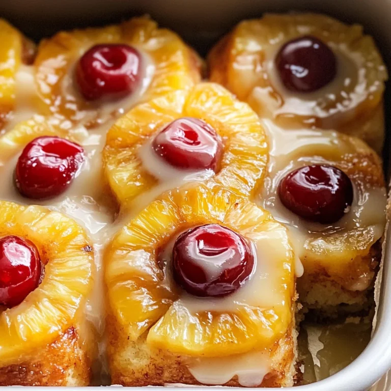 Pineapple Upside Down Cinnamon Rolls