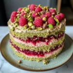 Pistachio Raspberry Cake
