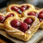 Raspberry Heart Danishes