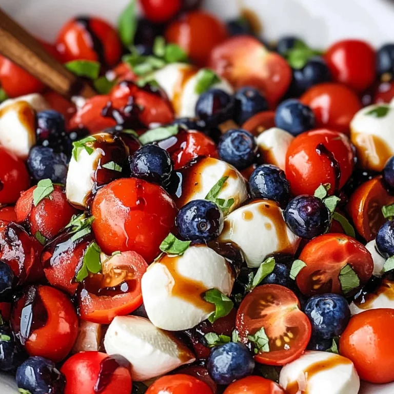 Red, White, and Blue Caprese Salad