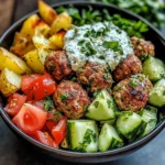 Savory Greek Meatball Bowl: A Healthy Dinner You'll Love