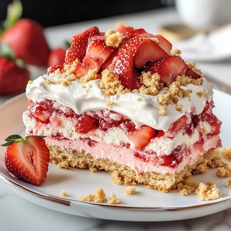 Strawberry Shortcake Icebox Cake