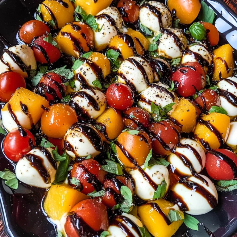 Summer Fruit Caprese Salad