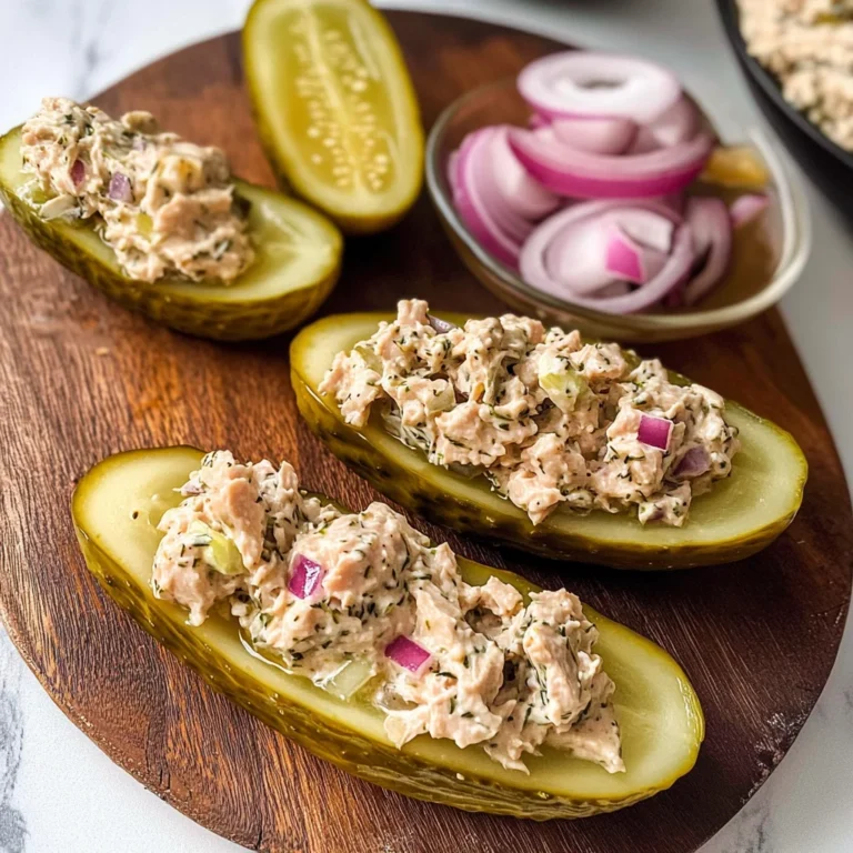 Tuna Stuffed Pickles