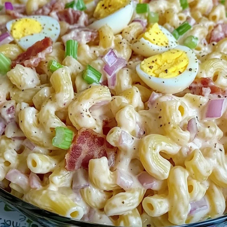 Turkey Bacon And Egg Pasta Salad