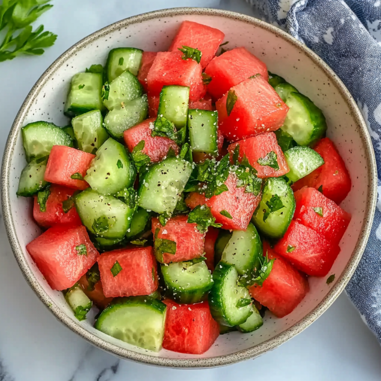 Vibrant Watermelon Cucumber Salad
