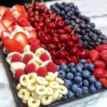 Easy Flag Fruit Dessert