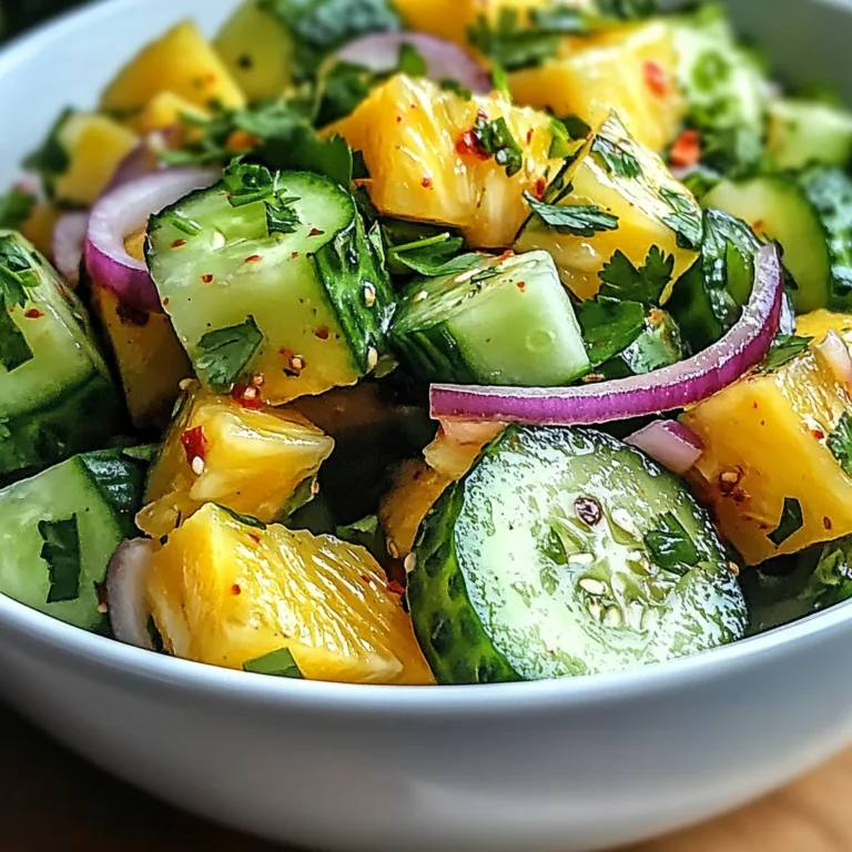 Refreshing Pineapple Cucumber Salad for a Tropical Twist